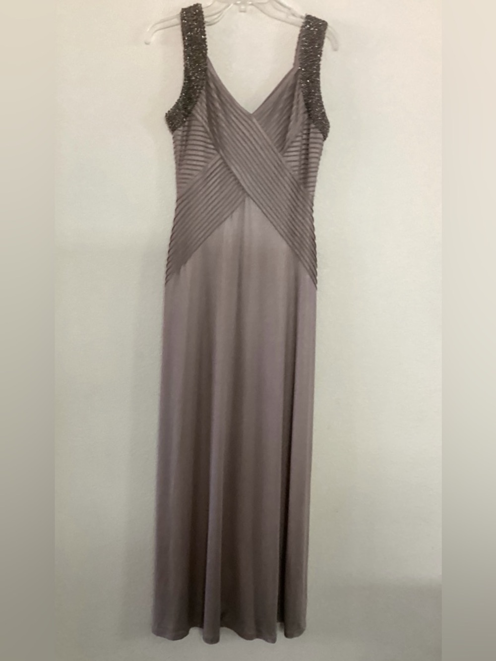 Calvin Klein Dusty Beaded-Strap Maxi Dress